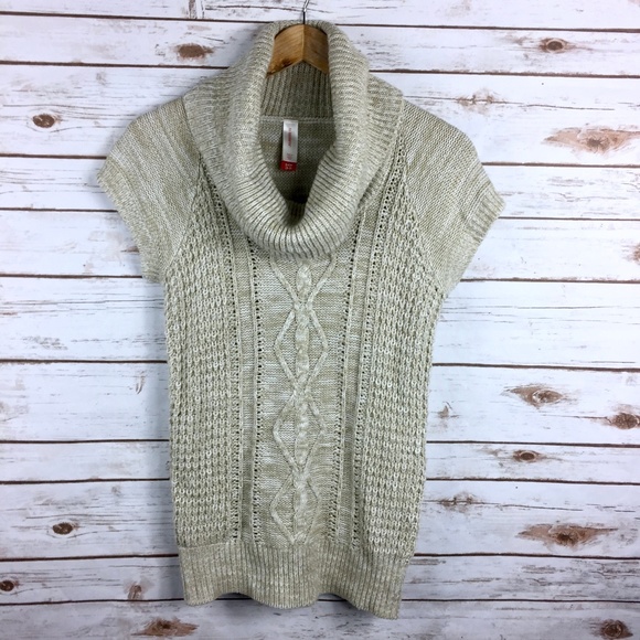 Neutral Marl Cowl Neck No Boundaries Sweater - Picture 1 of 8